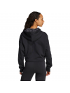 Dámska mikina adidas Essentials 3 Stripes Print French Terry Hoodie čierna JC6244